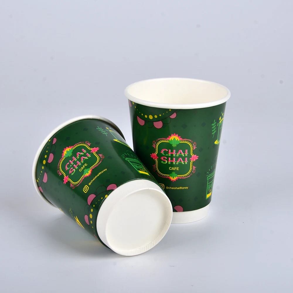 Eco Friendly Printed Logo Buy Paper Cup Take Away Coffee Cup 8 oz 12 oz Paper Cup - Image 3