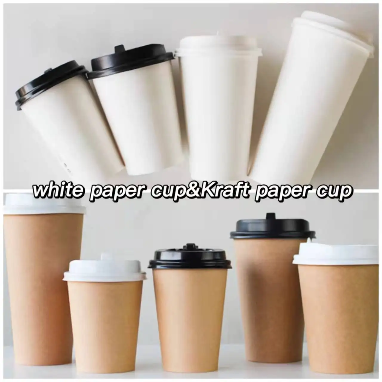 Eco Friendly Printed Logo Buy Paper Cup Take Away Coffee Cup 8 oz 12 oz Paper Cup - Image 6