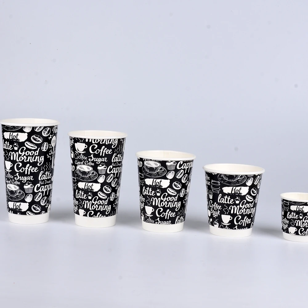 Eco Friendly Printed Logo Buy Paper Cup Take Away Coffee Cup 8 oz 12 oz Paper Cup
