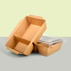 Hot Selling Paper Food Packaging Carryout Container 900Ml Restaurant Togo Box Biodegradable
