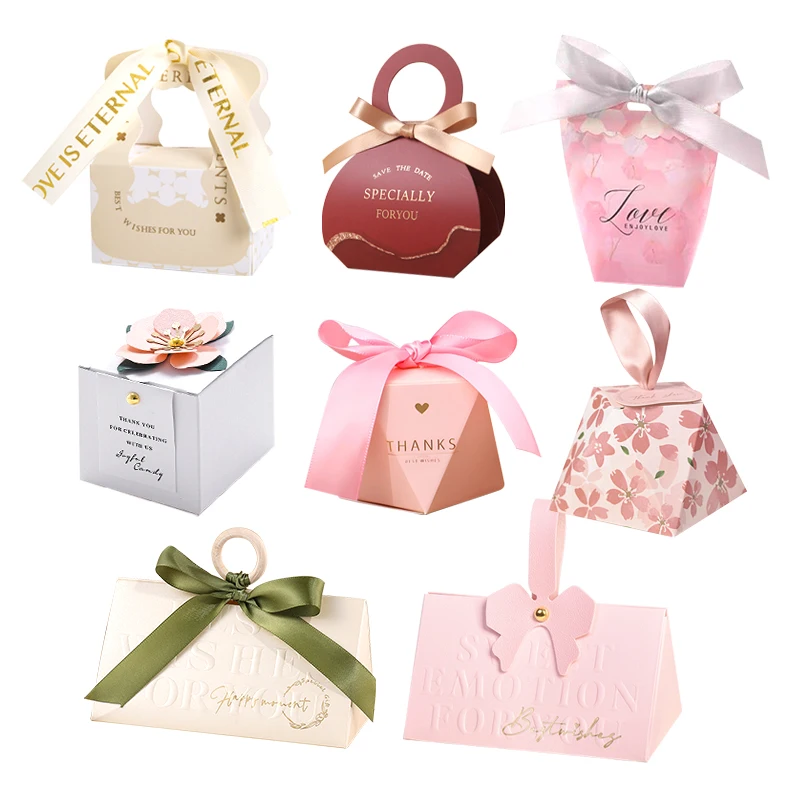 Wholesale Small Order Quantity Folding Wedding Favors Hexagon Chocolate Box for Parties - Image 4