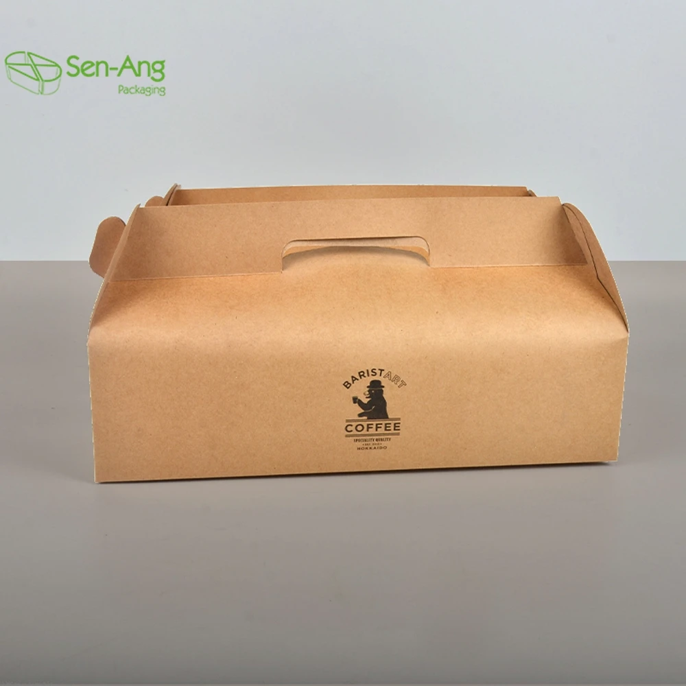 Promotion Large Recyclable Cake Potato Chips Kraft Mini Packaging Luxury Custom Color Triangle Sandwich Box Window - Image 4