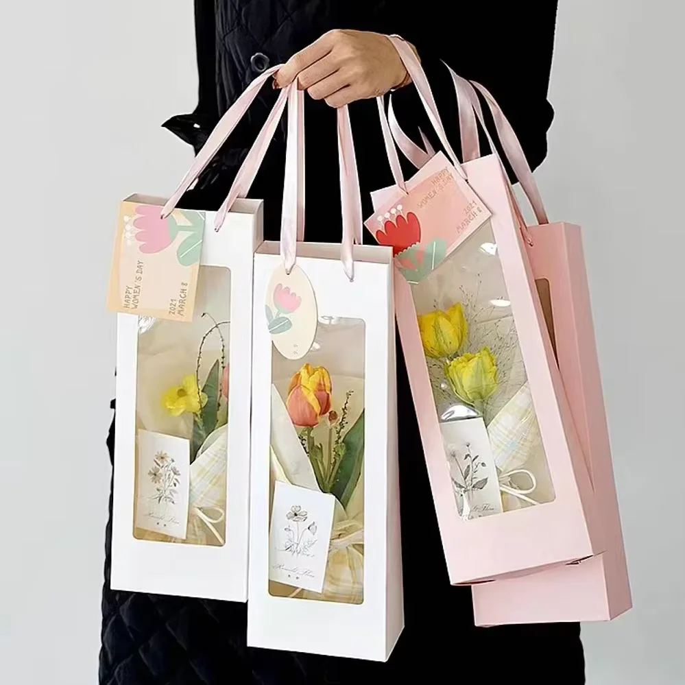 New Design Plastic Wedding Pvc Reusable Transparent for Wine Gift Bag