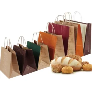 Paper Bag Custom Printed Kraft Paper Bags Recyclable Shopping Clothing Gift Bag Food Take Away With Your Own Logo
