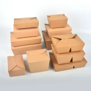 Best Price Away Sushi Snack Cookie 800Ml Rectangle Take Way With Lid Kraft Paper Salad Fried Chicken Box