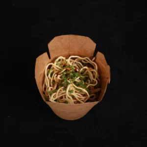 Wholesale Brown Udon Thai Takeaway Soup 1250Ml Pasta Packaging 16Oz Kraft Paper Noodle Box Matt Lamination Embossing
