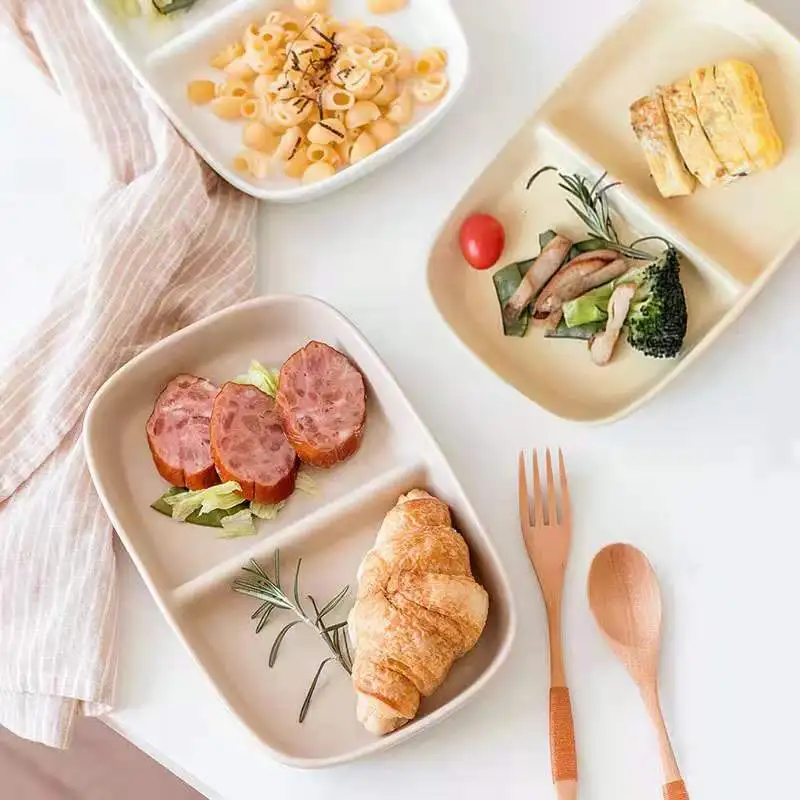 Bento Pulp 2 Compartment Lunch With Lid Takeout Container Takeaway Sugarcane Bagasse Take Away Food Box - Image 3