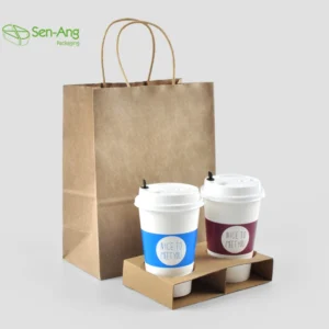 New Design Small No Medium Lunch Large Bulk Your Own Logo Custom Size White Paper Bag With Handle