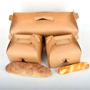 Good Quality Disposable Packaging Packaged Meal Custom Food Biodegradable Takeaway Folders Hamburger Box with Embossing