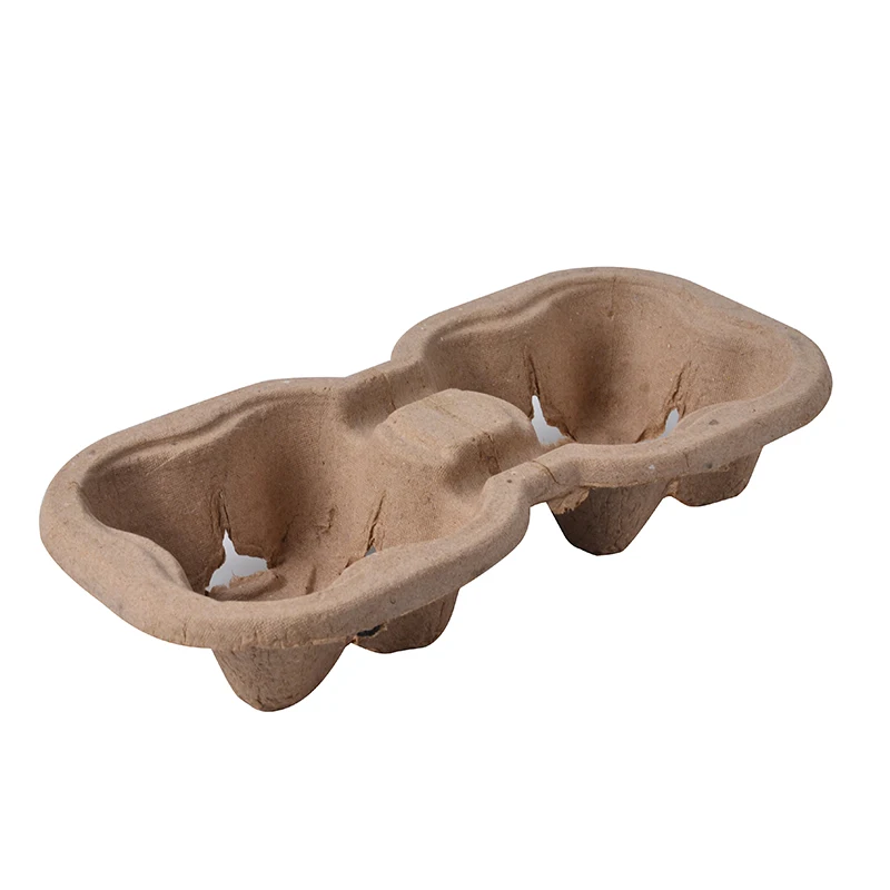 Cardboard Papercup Carrier to Go Tea Kraft Packing Disposable Coffee Paper Cup Holder - Image 5