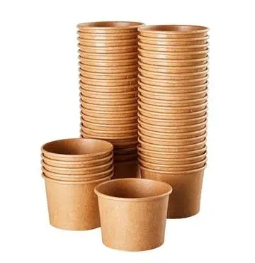Disposable Food Grade Biodegradable Eco Paper Food Container Kraft Paper Soup Bowl 500ml - Image 5