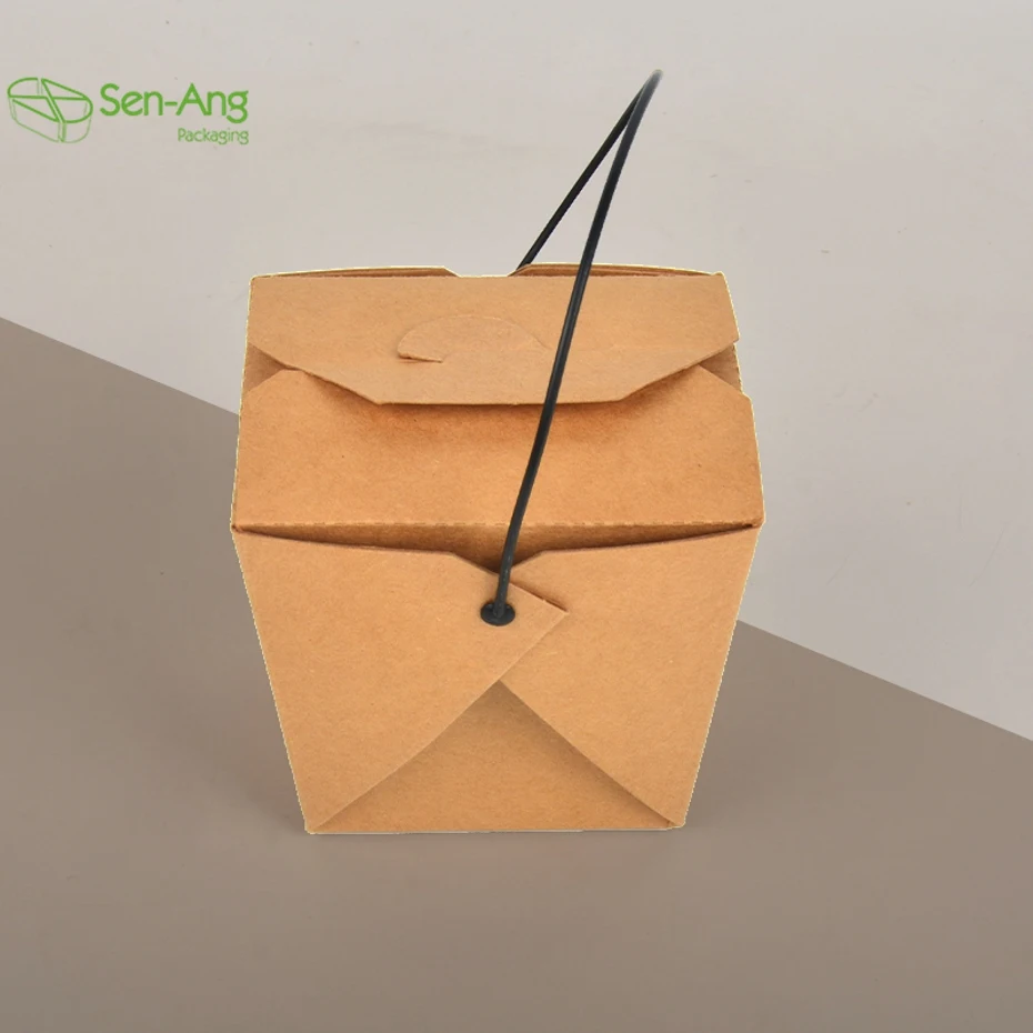 Custom Paper Gable Donut With Handle Food Packaging for Cake Box Bakery Box Cake Packaging - Image 5