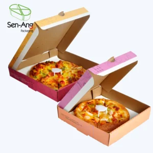 Customized Printed Pizza Box Disposable Corrugated Paper Pizza Packing Box