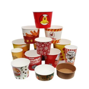 32oz 64oz 85oz Custom Logo Disposable Paper Fried Chicken Buckets