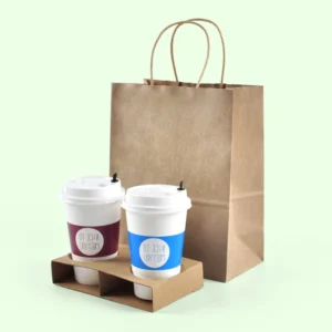 Biodegradable New Design Kraft Paper Kids Party Gift Bags with Handles