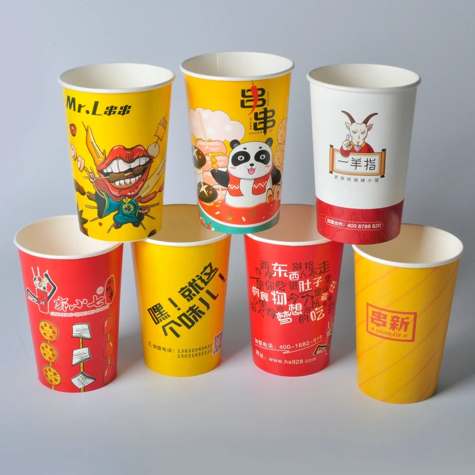 Porridge Soup Paper Bowl Cup Custom Eco-Friendly Fry Takeaway Fried Chicken Popcorn Bucket Packaging - Image 6