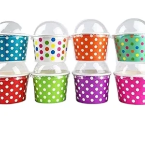Professional Wholesale Paper Cup With Paper Lid Ice Cream Cup Packaging