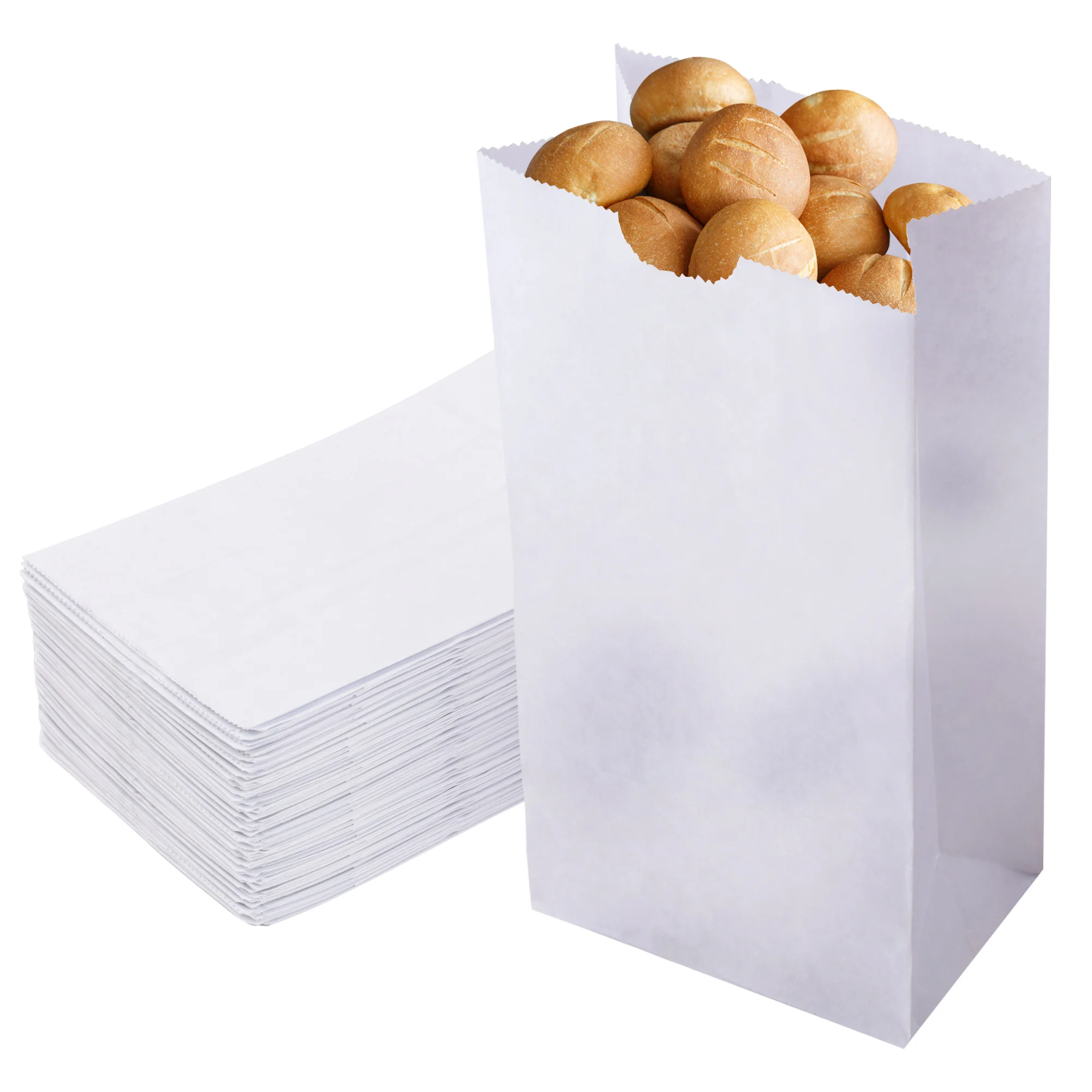 Biodegradable Baking Accessories & Cake Decorating Oilproof Bread Paper Bags Good for Candy Cookies Doughnut Bakery Food - Image 5