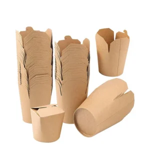 Microwave Pasta Takeaway Noodle Box  Disposable Paper Noodle Box Customized Noodle Takeout Box