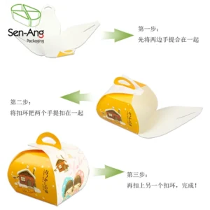 Reusable Healthy Rollbox Cardboard Platter Paper Pet Parcel Triangle Sandwich Hamburger Box