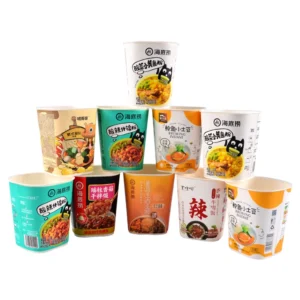 Wholesale Customized Multi Capacity Kraft Paper Square Salad Noodle Soup Cup Bowl