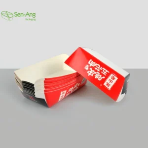 Kraft Boat Holder Recycled 5-Pound Size Disposable Fast Food Grade Packaging Paper Tray for Take Away