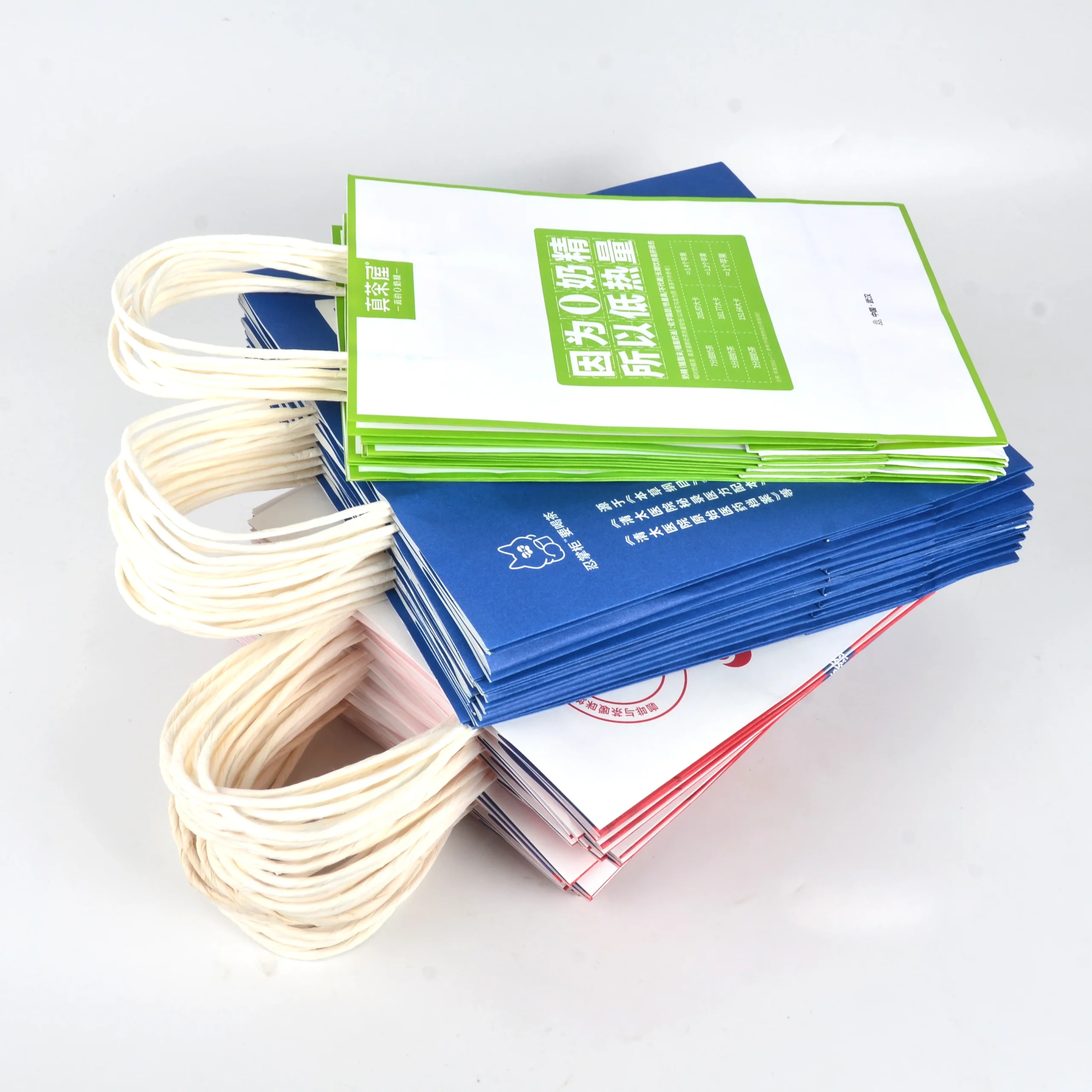 Custom Printed Your Own Logo White Brown Kraft Gift Craft Shopping Paper Bag With Handles - Image 3