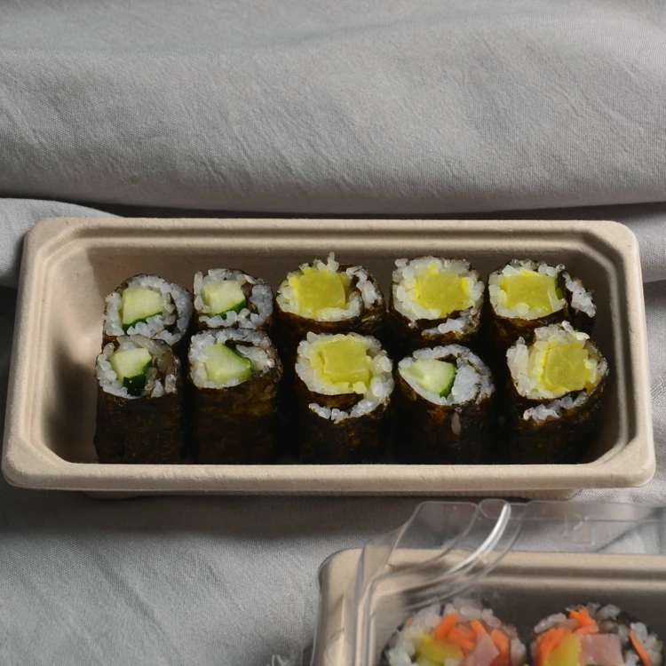 Wholesale Set Serving Easy to Go Sushi Tray Ship Type Hot Dog Box Disposable Kraft Paper Boat Container - Image 6