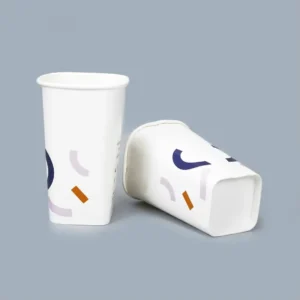 Noodle Packing Disposable Coffee Bottom Take Away Food 12Oz 16Oz 20Oz Square Paper Cup With Logo