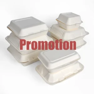 Sugarcane Pulp Dinnerware Sets 100% Biodegradable Disposable Food Packaging Storage Container Sugarcane Bagasse Clamshell