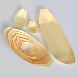 Hot Selling Sushi Wooden Boat Biodegradable Eco-friendly Disposable Natural Pine Wooden Boat/Cone/Plate for Party