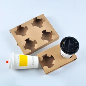 Good Quality Drink Custom OEM 100 1 2 4 6 Coffee Paper Cup Carrier Holder Cup Holder