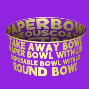 Custom Printing Craft Grade 500 750 1000ml Take Away With Lids Packing Kraft Single Wall Fast Food Salad Bowls