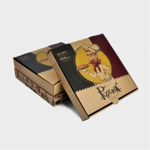 7 Inch Kraft With Logo Portable Paper Pizza Box
