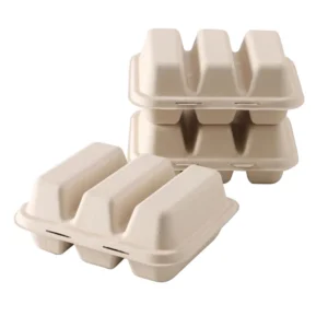 Disposable Taco Holder Good Quality Customized Takeaway Biodegradable Sugarcane Bagasse Food Tray Taco Box