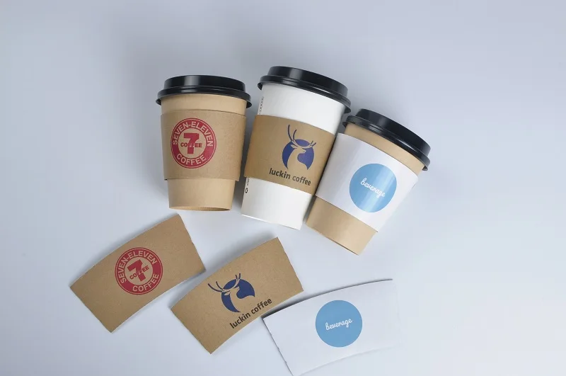 Eco Friendly Disposable Double Wall Craft Paper Coffee Cup with Lid 12 oz for Wine & Tequila - Image 5