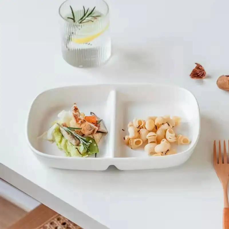 Bento Pulp 2 Compartment Lunch With Lid Takeout Container Takeaway Sugarcane Bagasse Take Away Food Box - Image 5