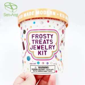 Printed Logo Disposable 7oz 8oz 20oz 24oz 9oz 12oz 14oz Frozen Yogurt Ice Cream Paper Packaging Cup