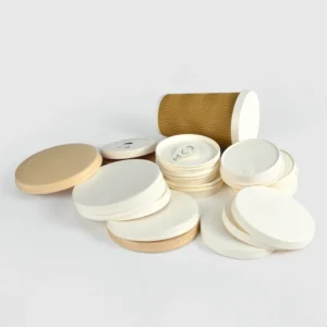Paper Custom Printed 96mm 115mm Paper Lids for Disposable Hot Insulated Soup Bowls Kraft Paper Soup Cup