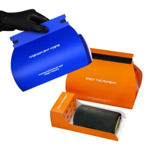 Factory Custom Cake Dessert Shop Wholesale Portable Transparent Handle Dessert Cake for Roll Box Kraft Paper Recyclable