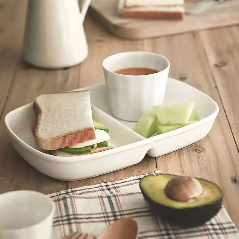 Bento Pulp 2 Compartment Lunch With Lid Takeout Container Takeaway Sugarcane Bagasse Take Away Food Box - Image 2