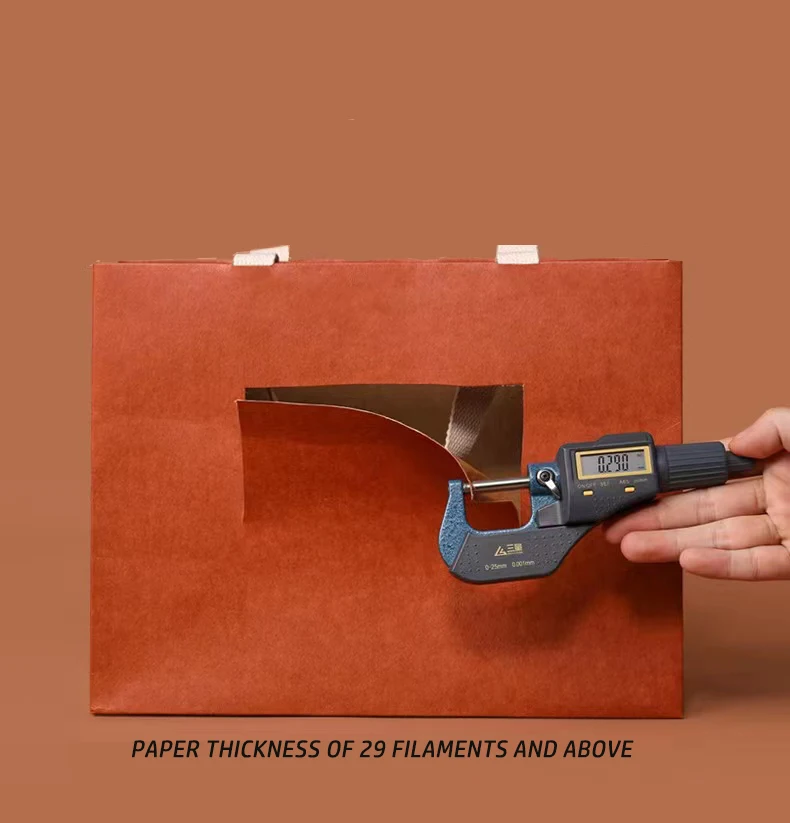 Factory Thank You Teacher Small Handle Square Shopping for Clothing Custom Logo Wine Gift Bag - Image 4