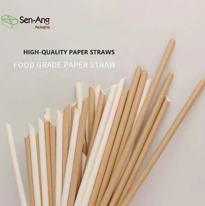 Factory Price Eco Friendly Individually Wrapped Printing Biodegradable Paper Straw - Image 4