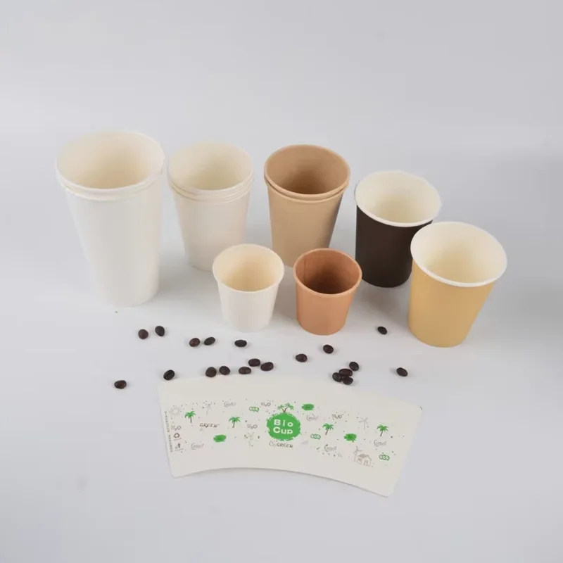 8Oz Double Packaging Plastic Free Single Wall Craft Paper Food Grade Disposable Cup for Wine & Mineral Water
