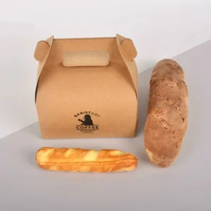 Promotion Large Recyclable Cake Potato Chips Kraft Mini Packaging Luxury Custom Color Triangle Sandwich Box Window