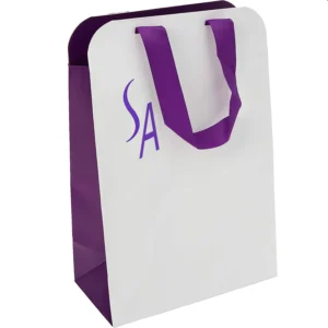 Customized Paper Bags With Creasing  Cosmetic Kraft  Paper Bag