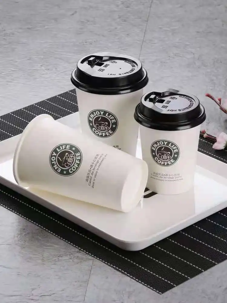 Disposable Kraft Paper Cup Disposable Thick Cup for Hot Drink - Image 3