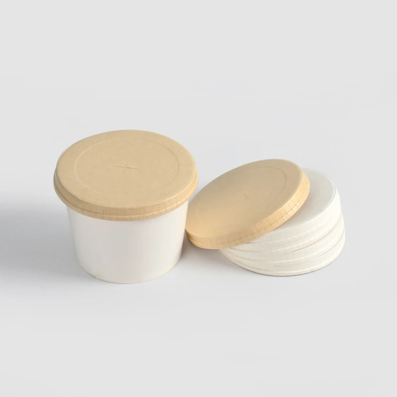 Wholesale Kraft Paper Paper Cup Lid for Sale - Image 5
