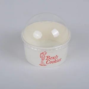 Customized Disposable Cup Eco Friendly Food Grade Ice Cream Paper Bowl