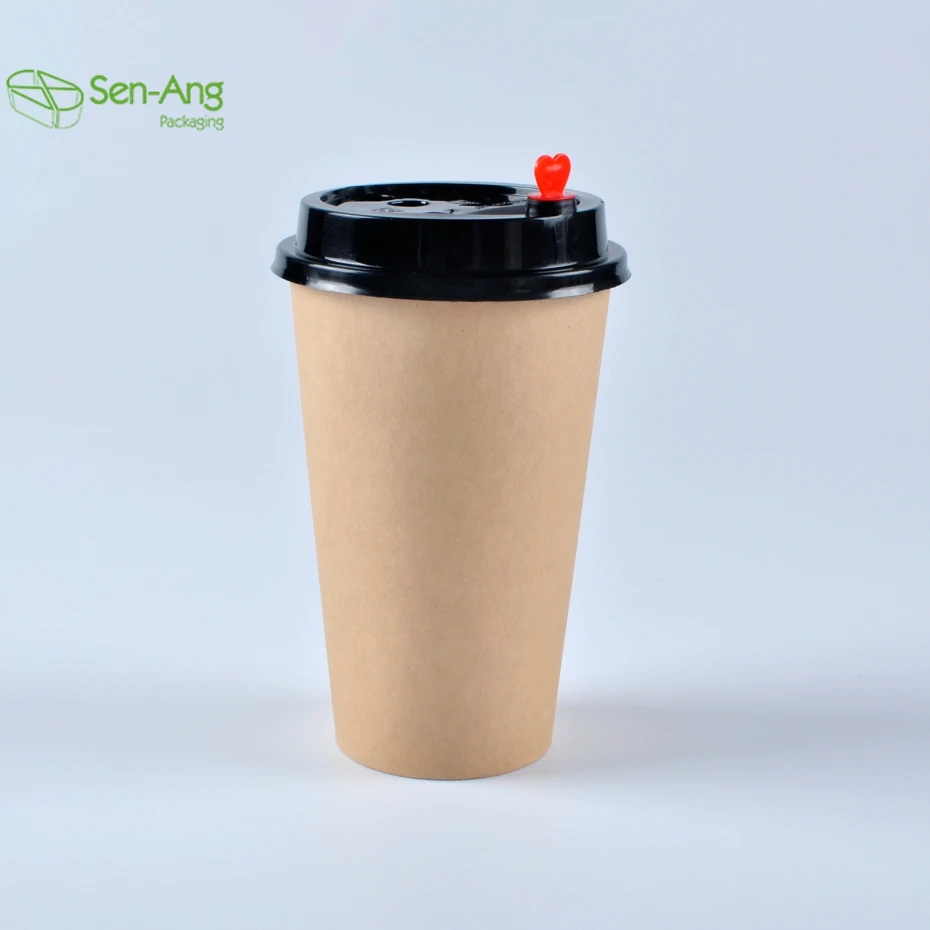 Factory China Craft Paper Disposable Coffee Cups with Custom Logo Food Grade for Wine & Tequila - Image 2